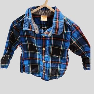 Gymboree 12-18mos Boys Plaid Shirt